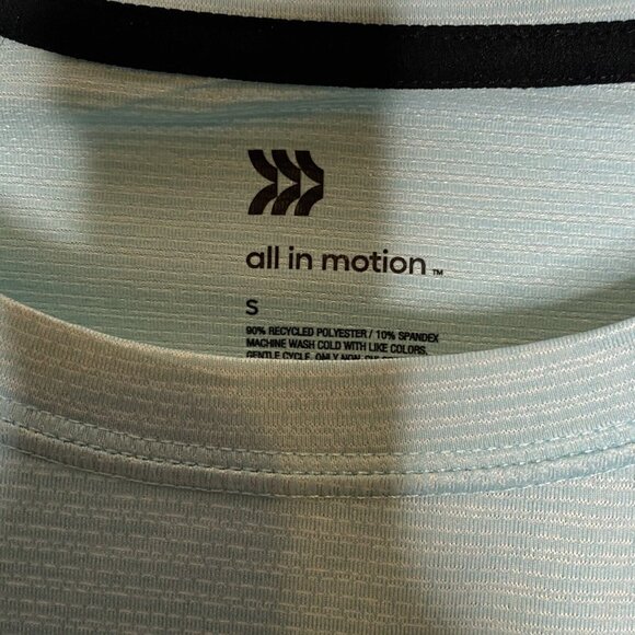 all in motion Blue Short Sleeve Workout Top S New Exercise - Picture 3 of 3